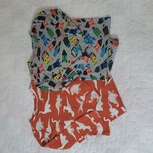 Gymboree 2 Sets of Boy's Long Pajamas, Size 7